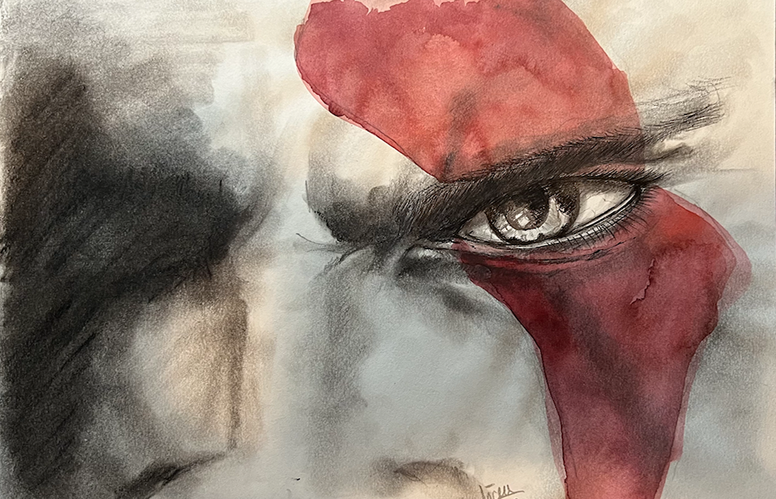 "Kratos está enfadado" ~ Mixta (A4) - Imagen 2