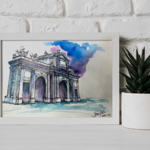 "La Puerta de Alcalá" ~ Acuarela (A4)