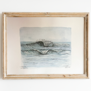 "Tormenta cantábrica II" ~ Acuarela (A3)