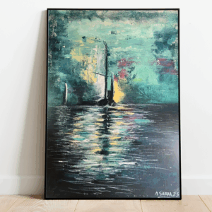 "Luz entre brumas" ~ Acrílico sobre lienzo  (125 x 90 cm)