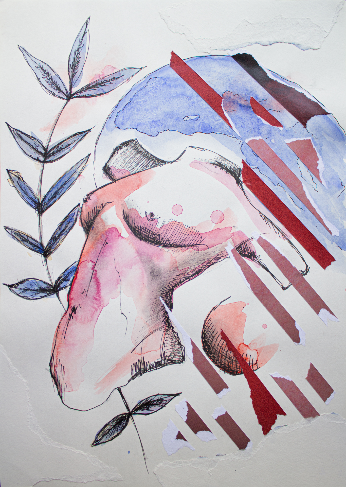 "Microagresiones cotidianas II" ~ Tec. mixta (21 x 40 cm) - Imagen 2