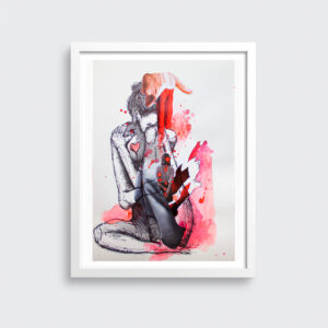 "Violencia y rechazo socia I" ~ Tec. mixta (21 x 40 cm)