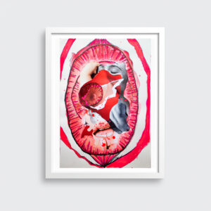 "Hipersexualización I" ~ Tec. mixta (21 x 40 cm)