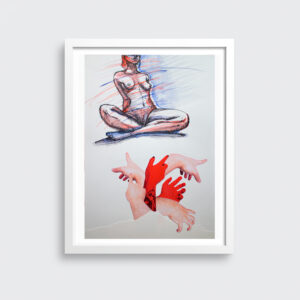 "Violencia y rechazo socia II" ~ Tec. mixta (21 x 40 cm)