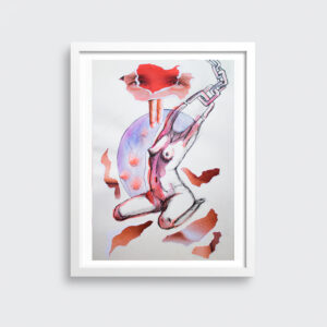 "Hipersexualización II" ~ Tec. mixta (21 x 40 cm)