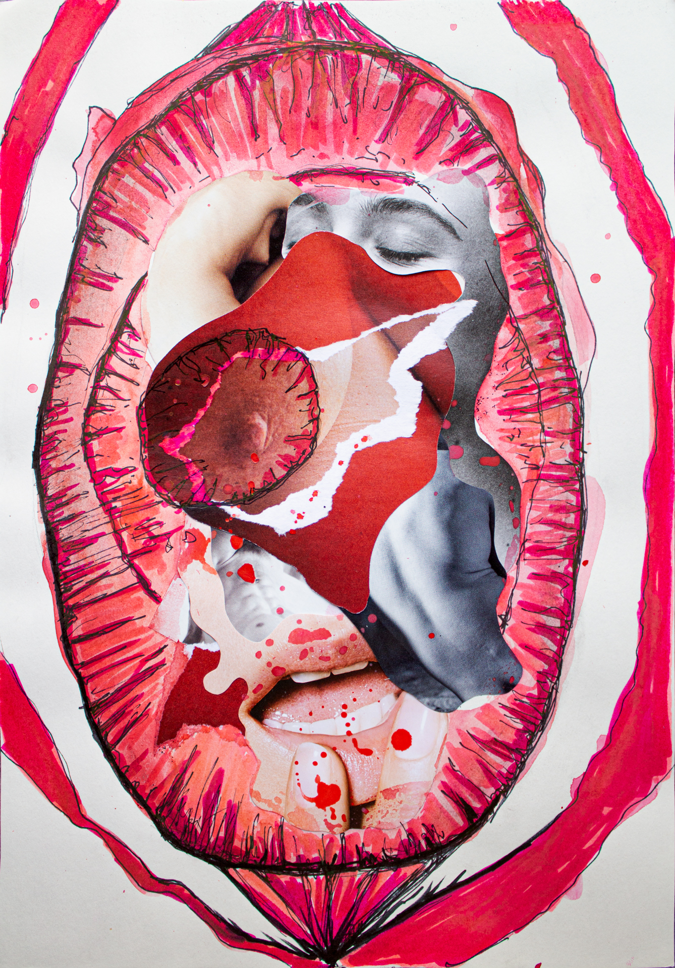 "Hipersexualización I" ~ Tec. mixta (21 x 40 cm) - Image 2